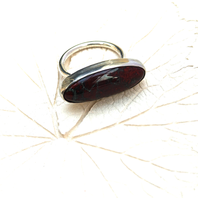 Rode jaspis ring
